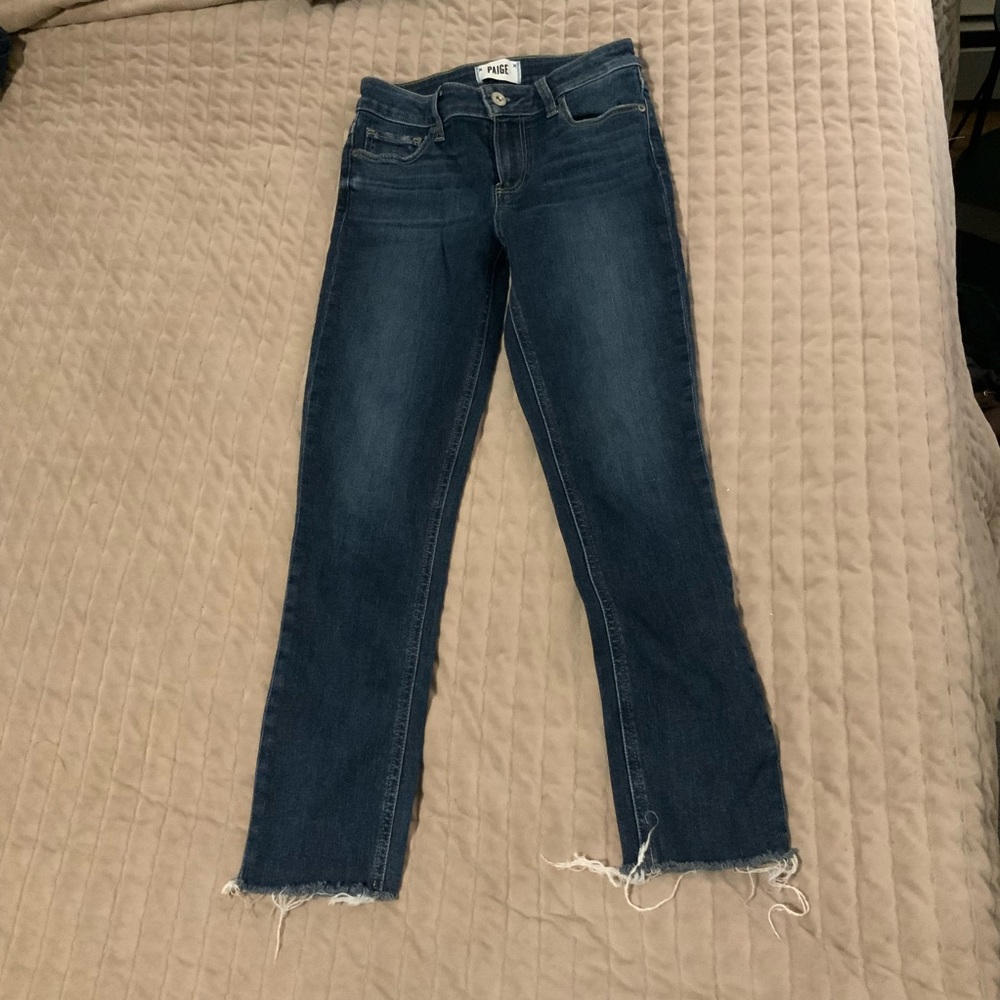 Paige sz 24 cropped skinny jeans